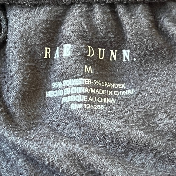 Rae Dunn Black Velour Jogger PJ Bottoms Trick or Treat Spell Out Women Size M - Picture 4 of 8